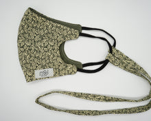 Load image into Gallery viewer, Green leaf face covering